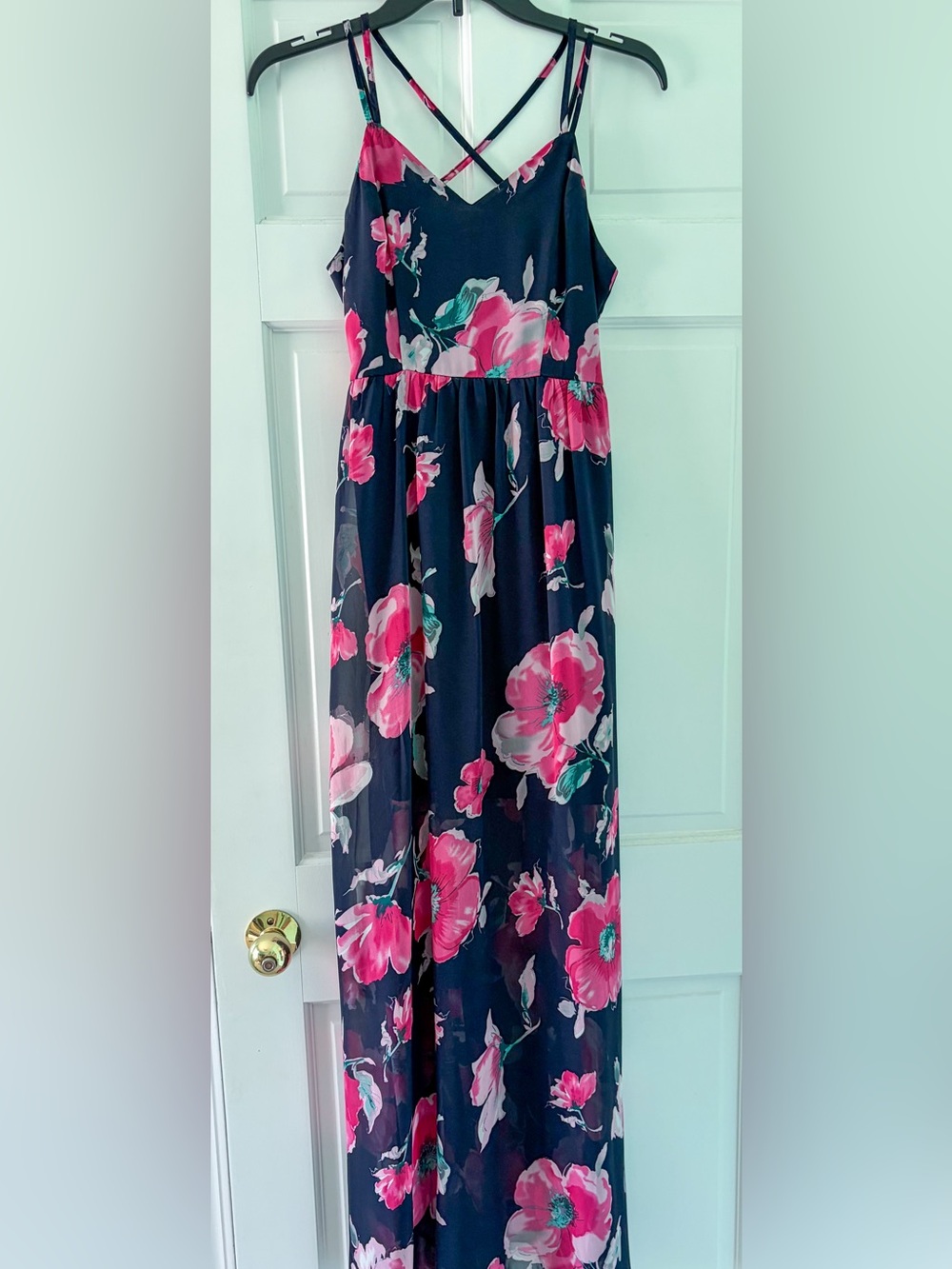Pink Lily Floral Maxi Dress